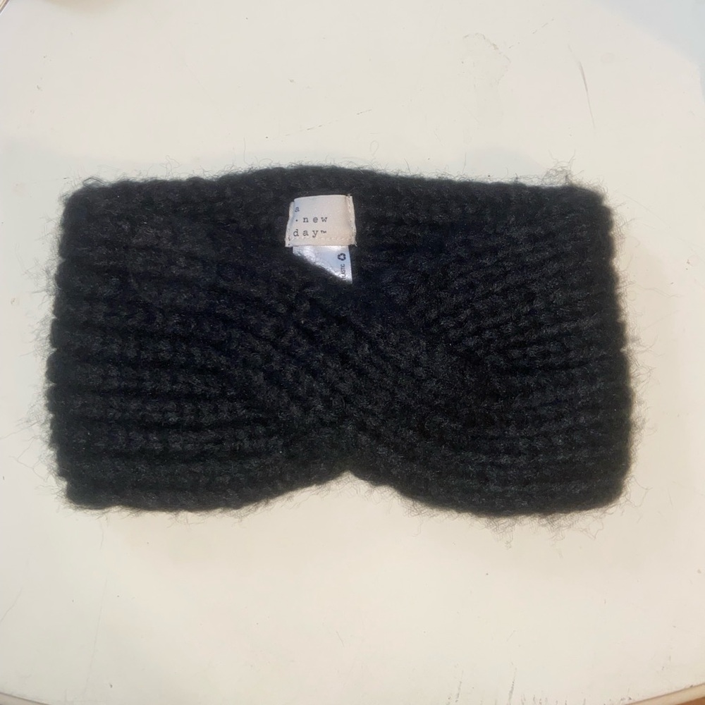 A New Day Classic Black Knit Headband
